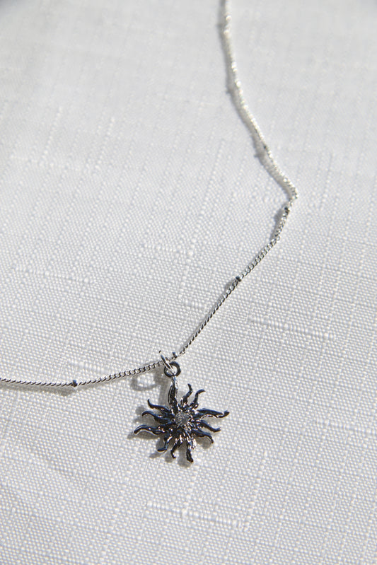 Sunburst Necklace - Silver